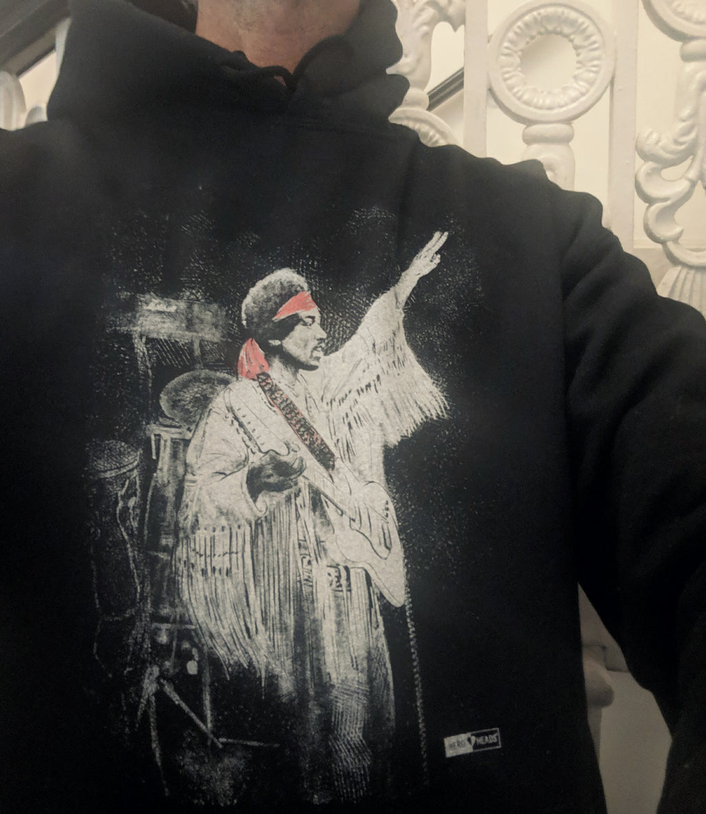 Jimi Hendrix - Unisex Hooded Sweatshirt – Hero Heads ® Clothing